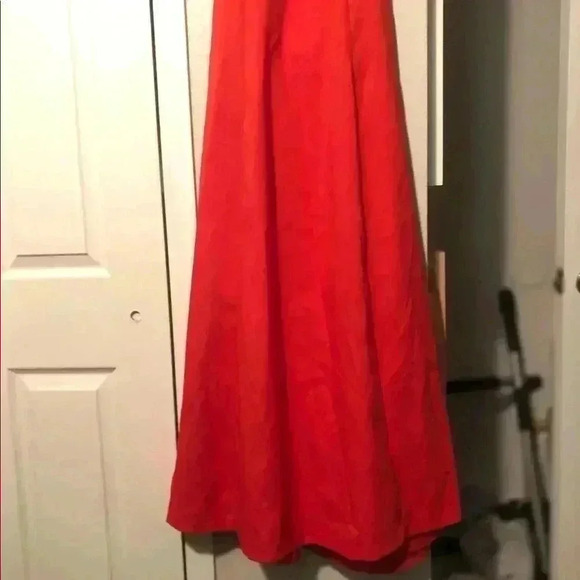 NBD x Naven Twins Revolve Red Halter Sleeveless Formal Zip Back Maxi Dress - Picture 7 of 9